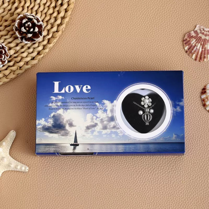 Wish Pearl Necklace With Ear Ring Set