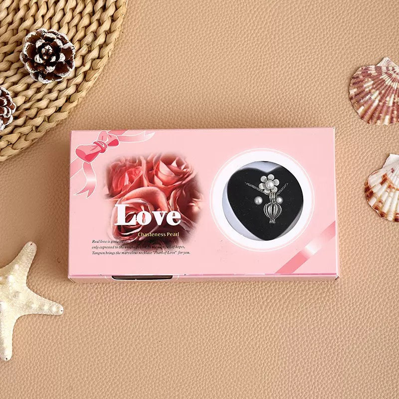 Wish Pearl Necklace With Ear Ring Set