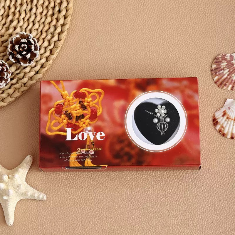 Wish Pearl Necklace With Ear Ring Set