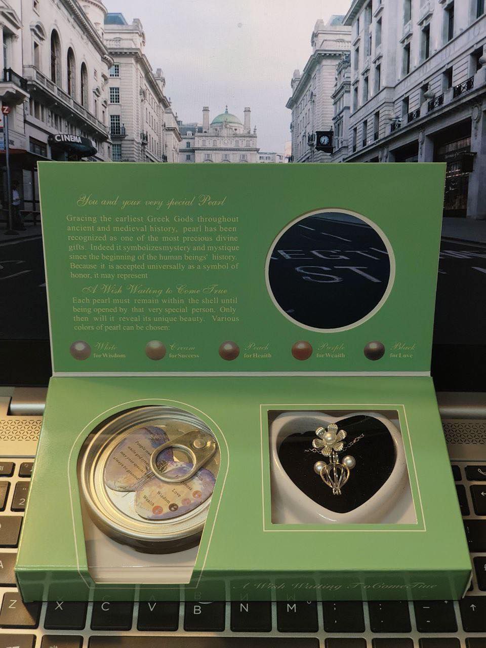 Oyester Pearl Necklace With Ear Ring Set