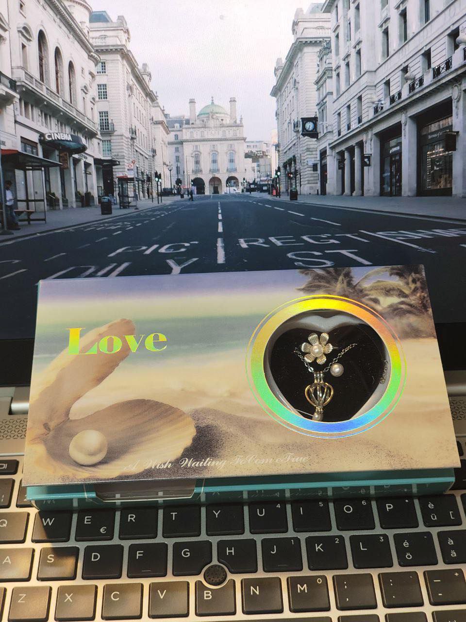 Oyester Pearl Necklace With Ear Ring Set