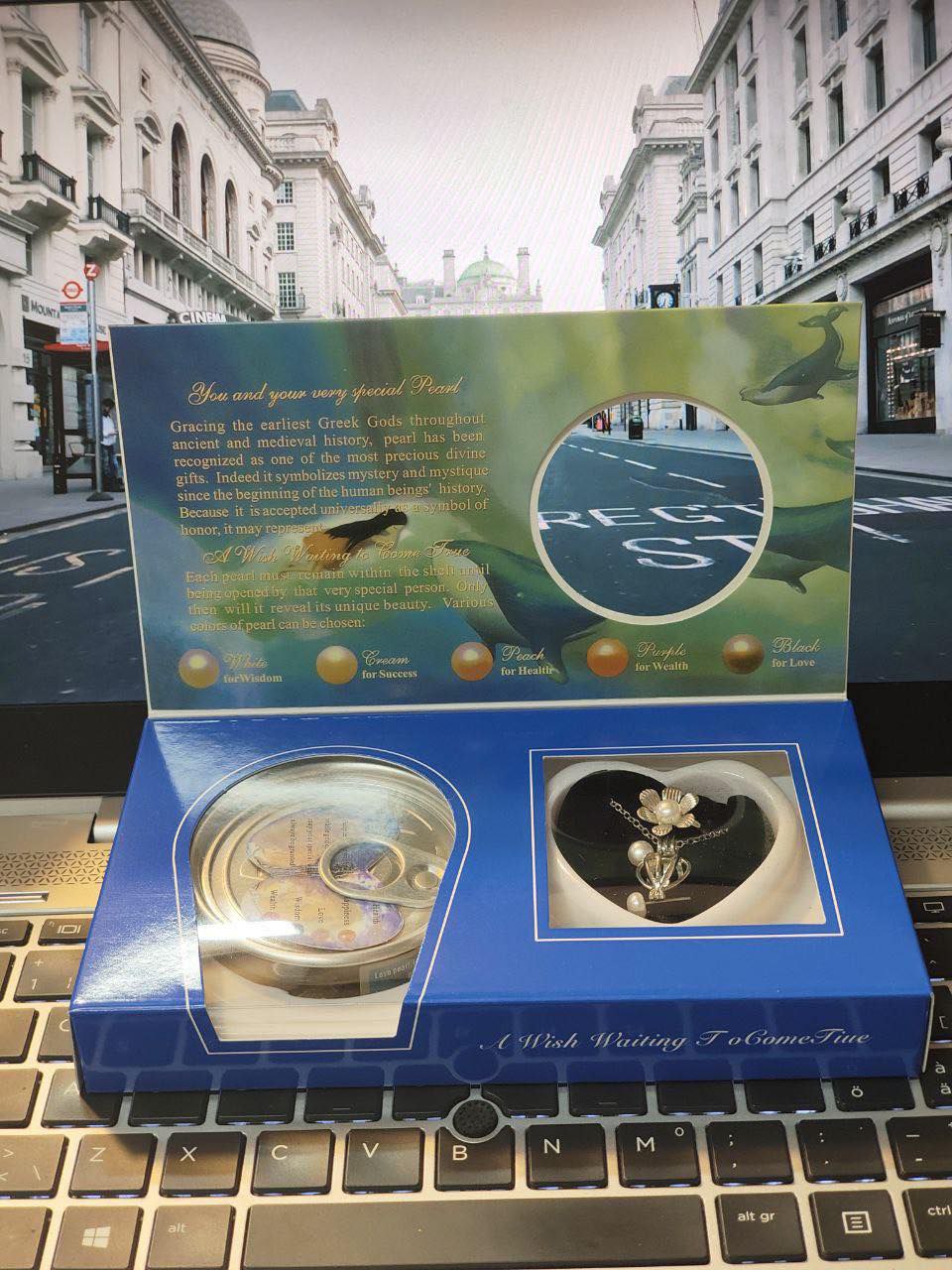 Oyester Pearl Necklace With Ear Ring Set