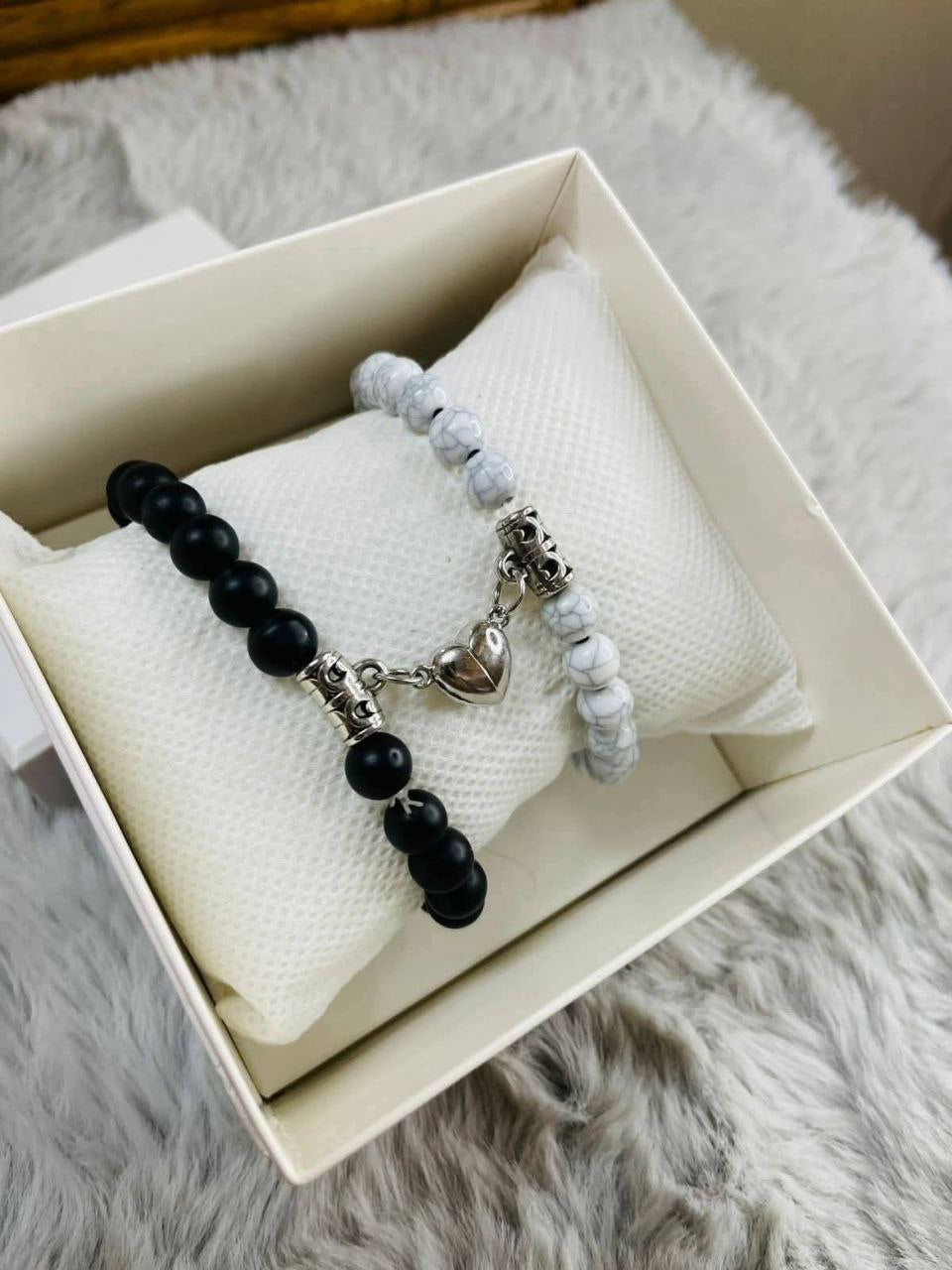 Glass Beads Couple Bracelet