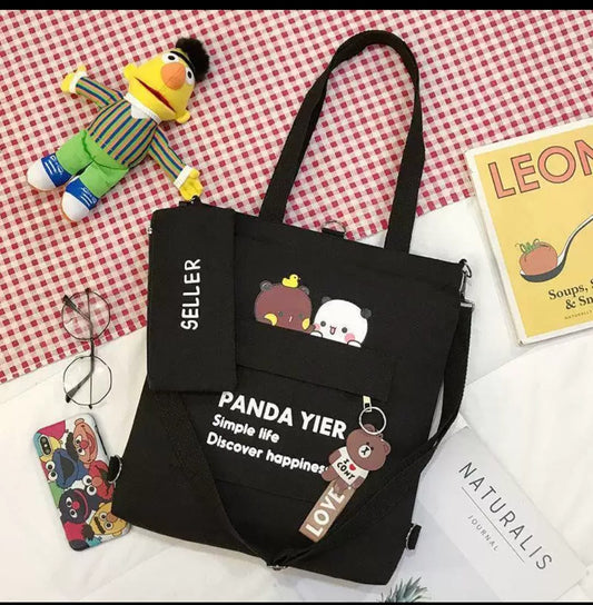 Canvas Tote School Bag