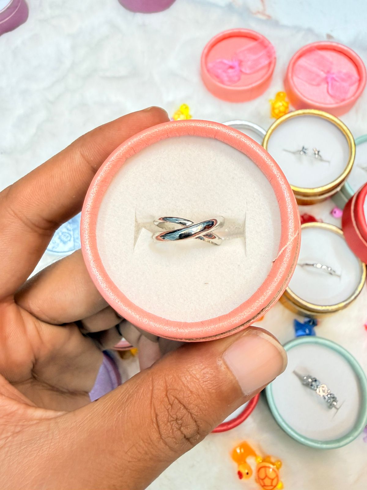 Finger Ring ( Color Guarantee) With Box