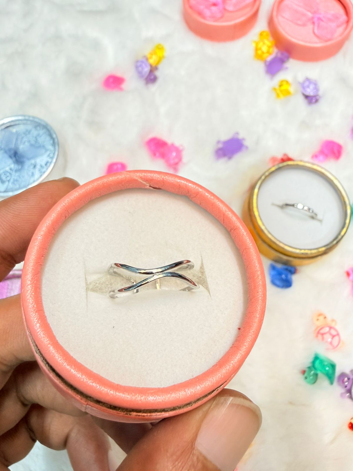 Finger Ring ( Color Guarantee) With Box