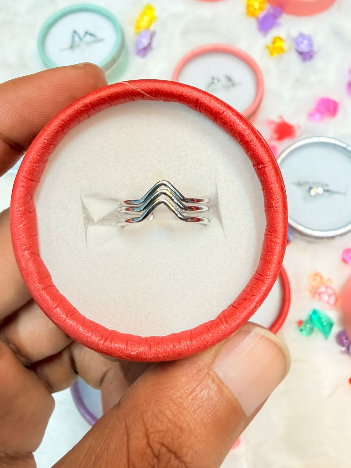 Finger Ring ( Color Guarantee) With Box