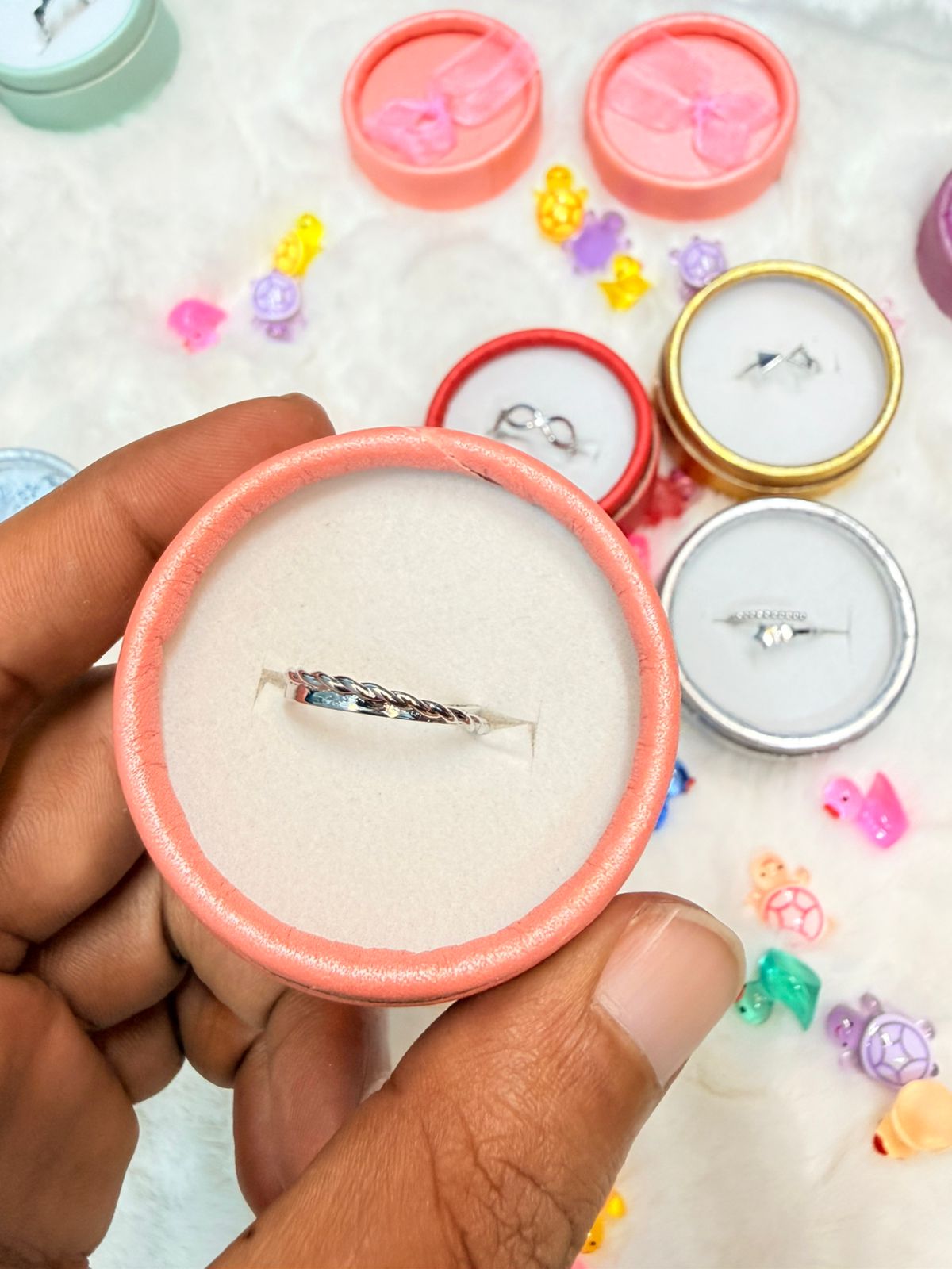 Finger Ring ( Color Guarantee) With Box