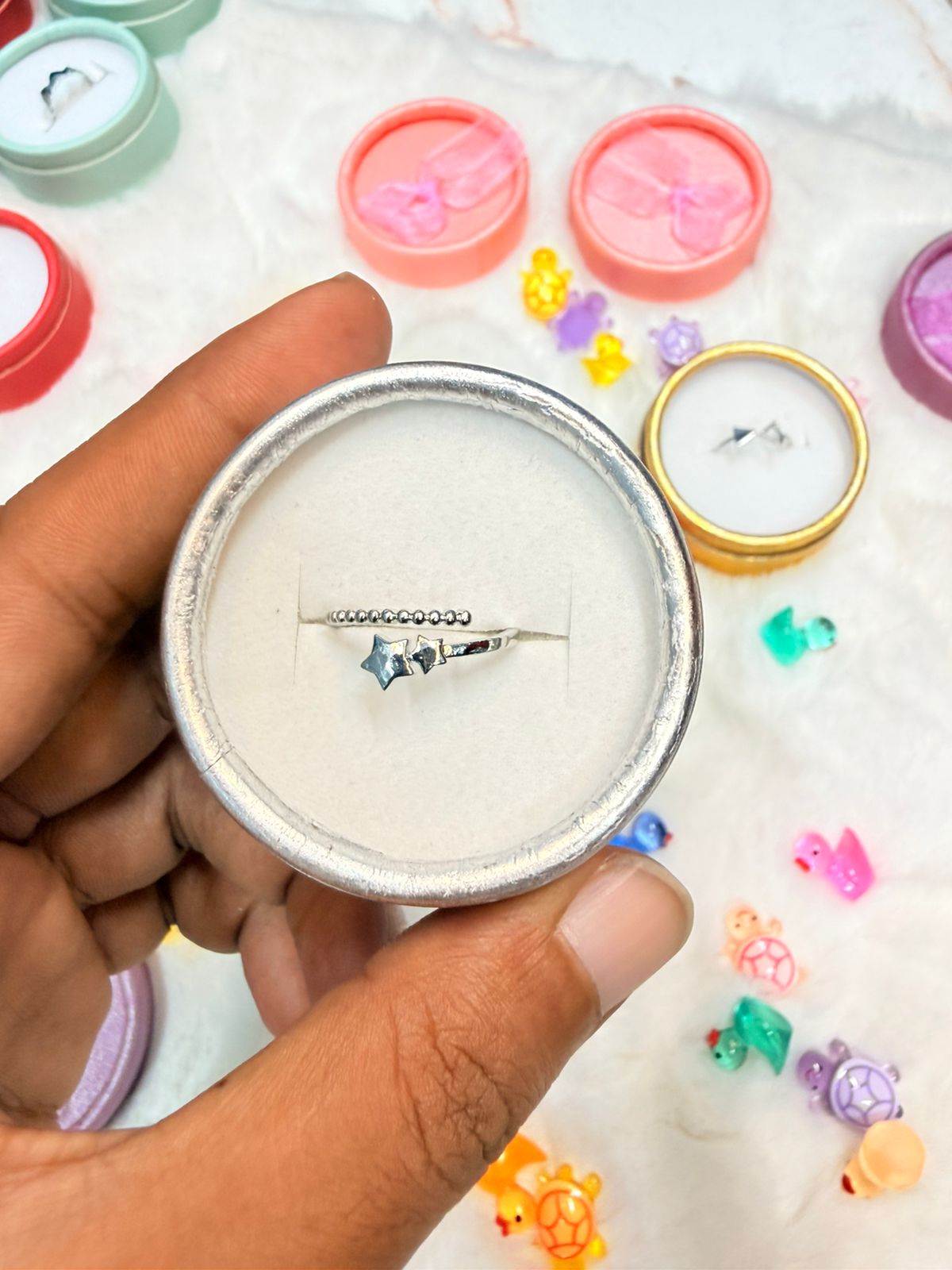 Finger Ring ( Color Guarantee) With Box