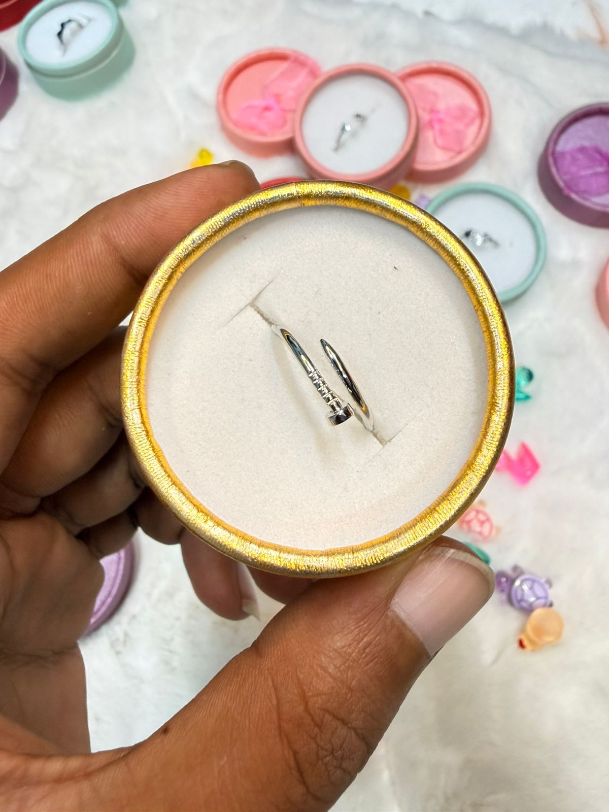 Finger Ring ( Color Guarantee) With Box