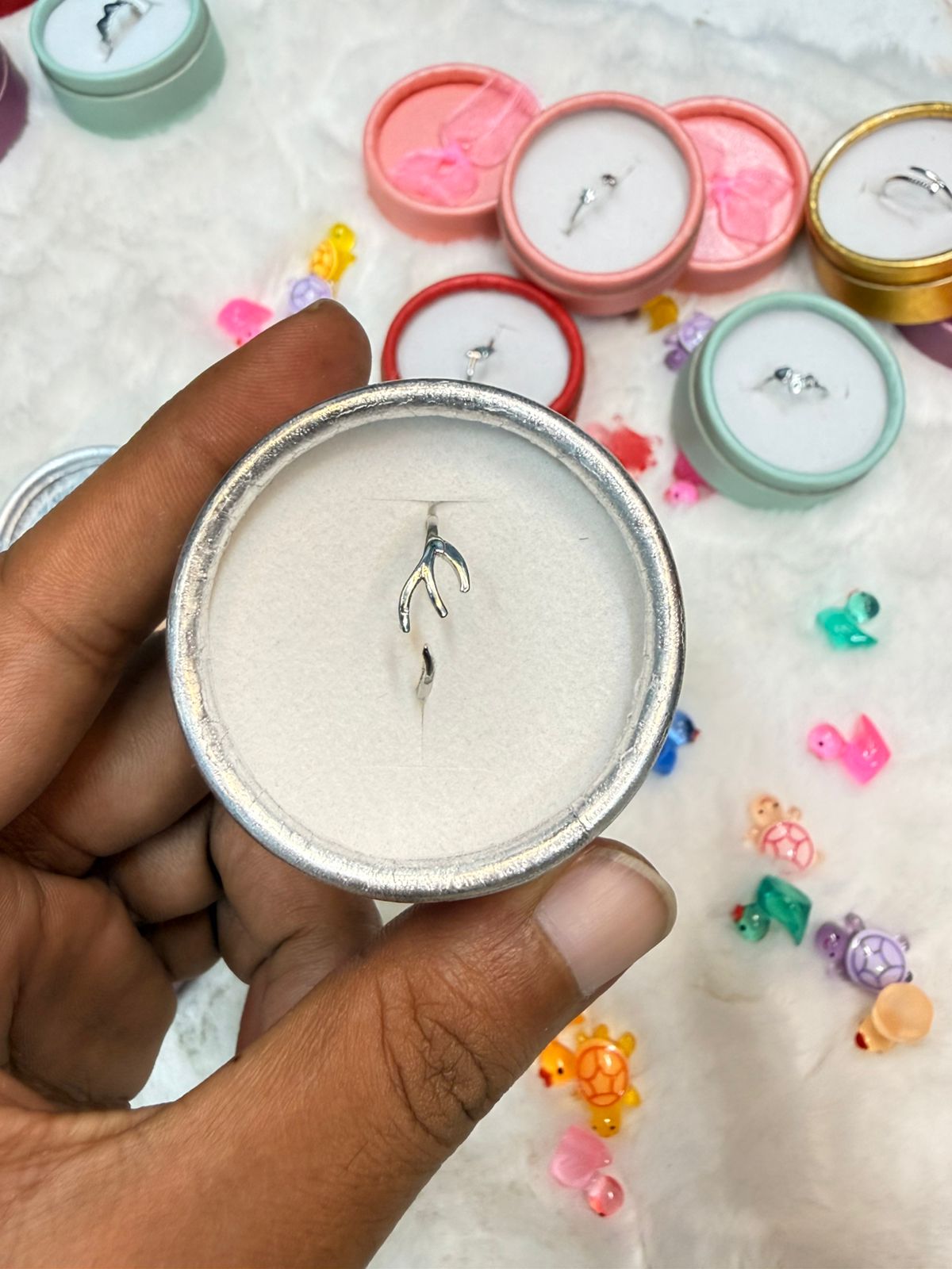 Finger Ring ( Color Guarantee) With Box