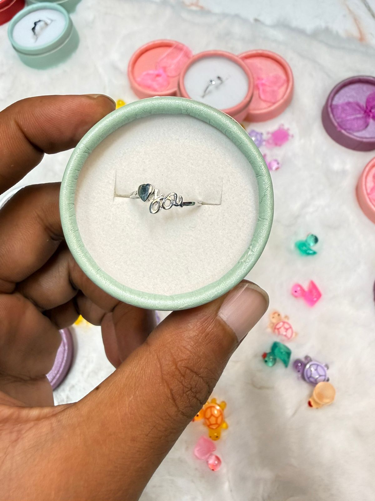 Finger Ring ( Color Guarantee) With Box