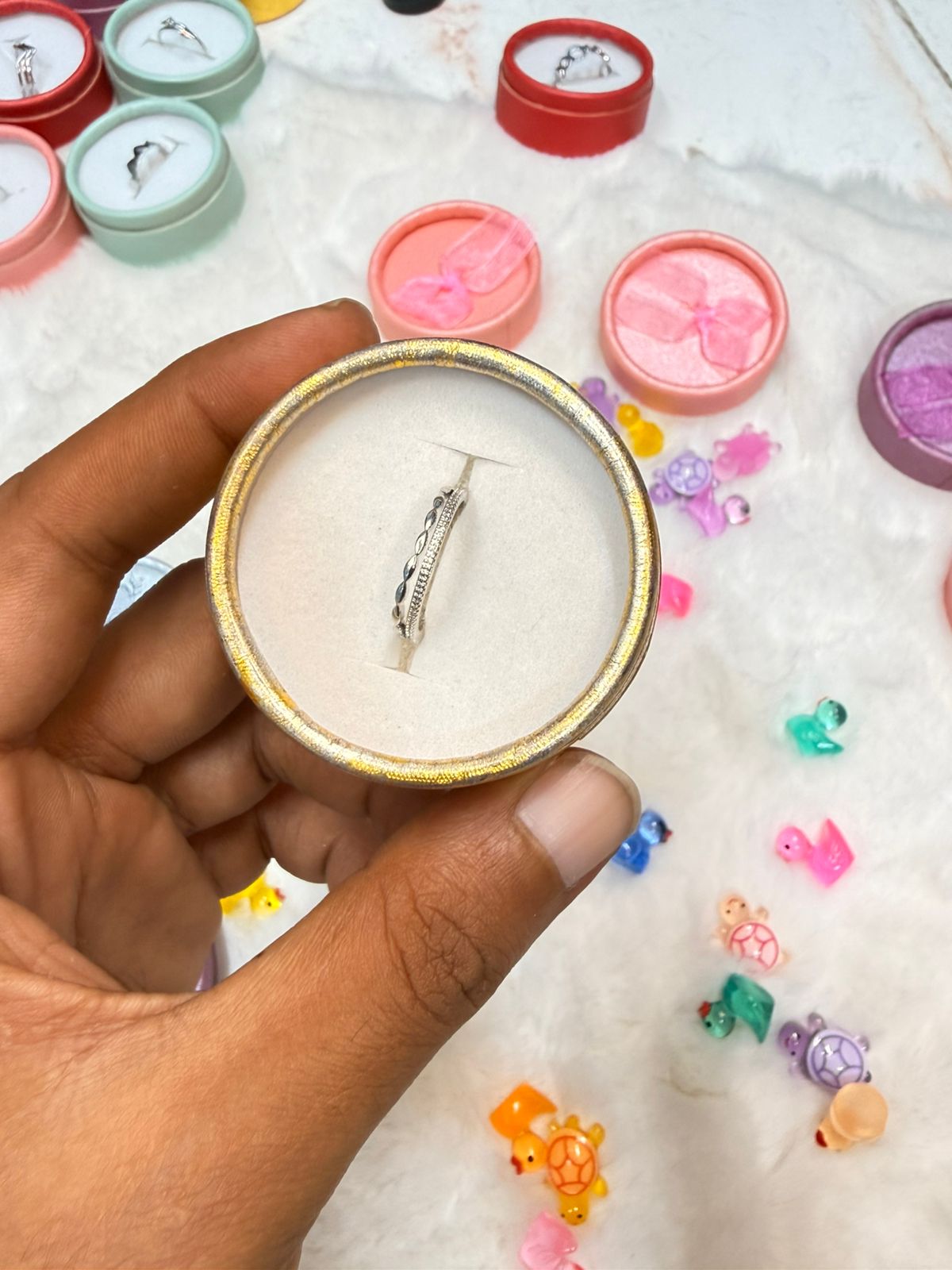 Finger Ring ( Color Guarantee) With Box