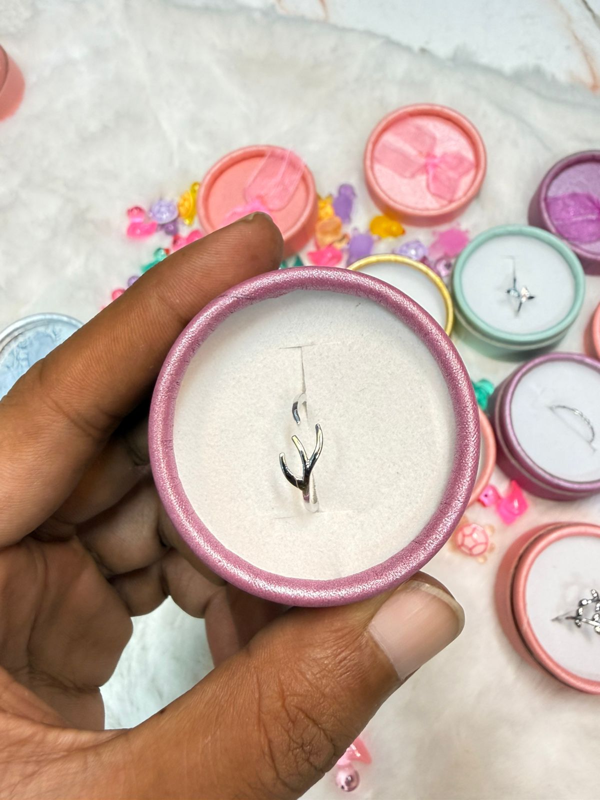 Finger Ring ( Color Guarantee) with Box