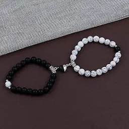 Glass Beads Couple Bracelet Set