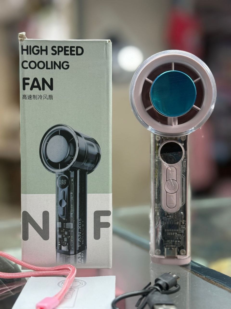 High Speed Turbo Transparent Fan