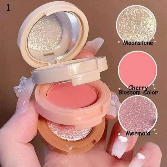 Miss Lara Shimmer Matte 3 in 1 Blush Highlighter