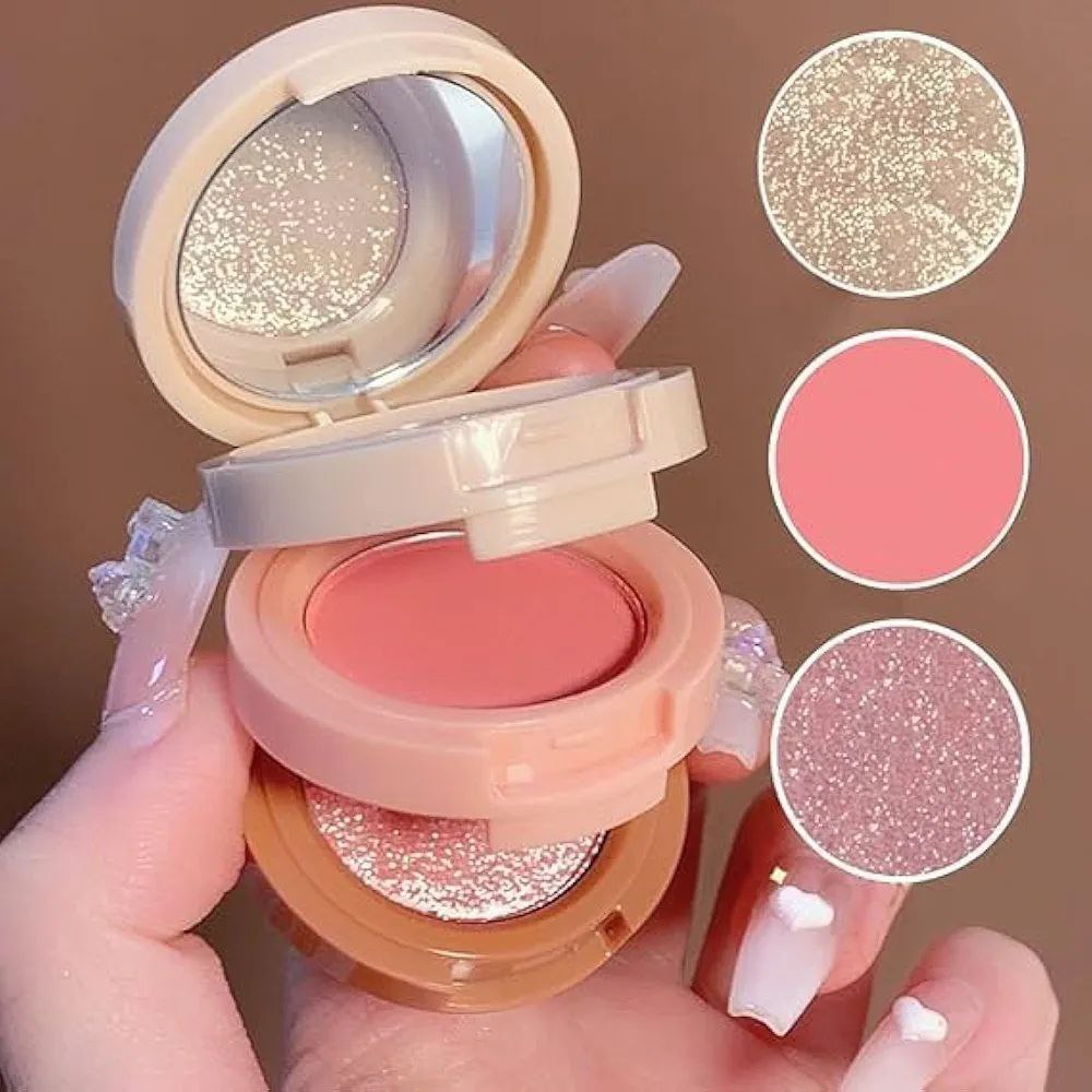Miss Lara Shimmer Matte 3 in 1 Blush Highlighter