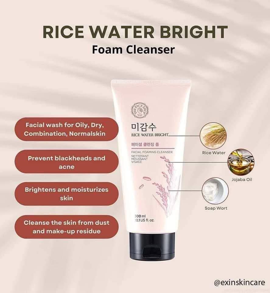 The Face Shop Rice Water Bright Cleansing Foam
