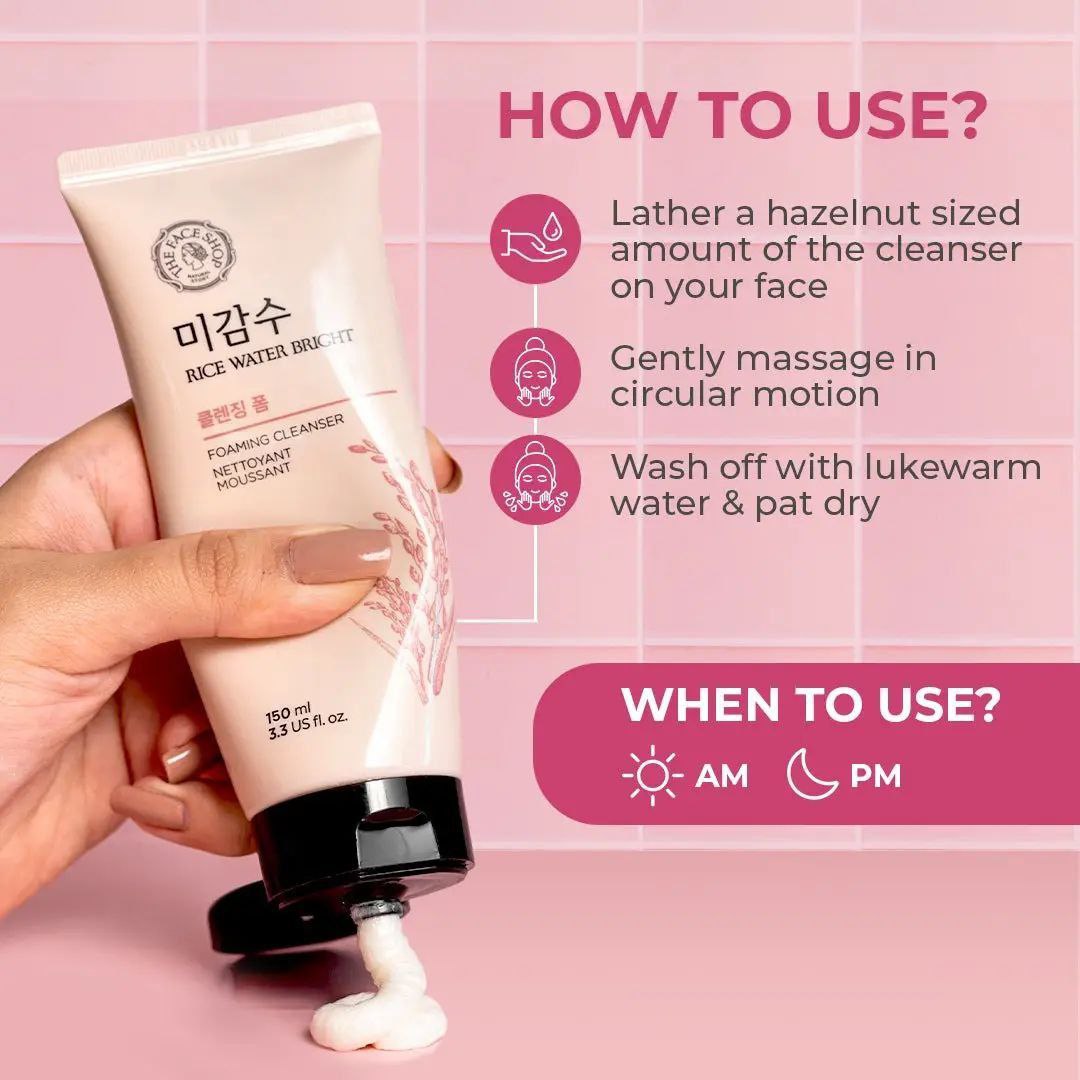 The Face Shop Rice Water Bright Cleansing Foam