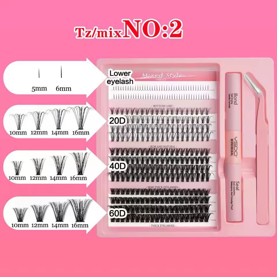 Eyelash Tweezers Lash Cluster Kit