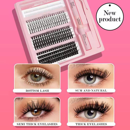 Eyelash Tweezers Lash Cluster Kit