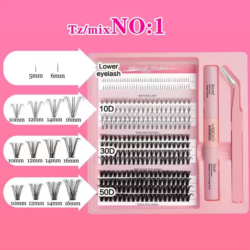 Eyelash Tweezers Lash Cluster Kit