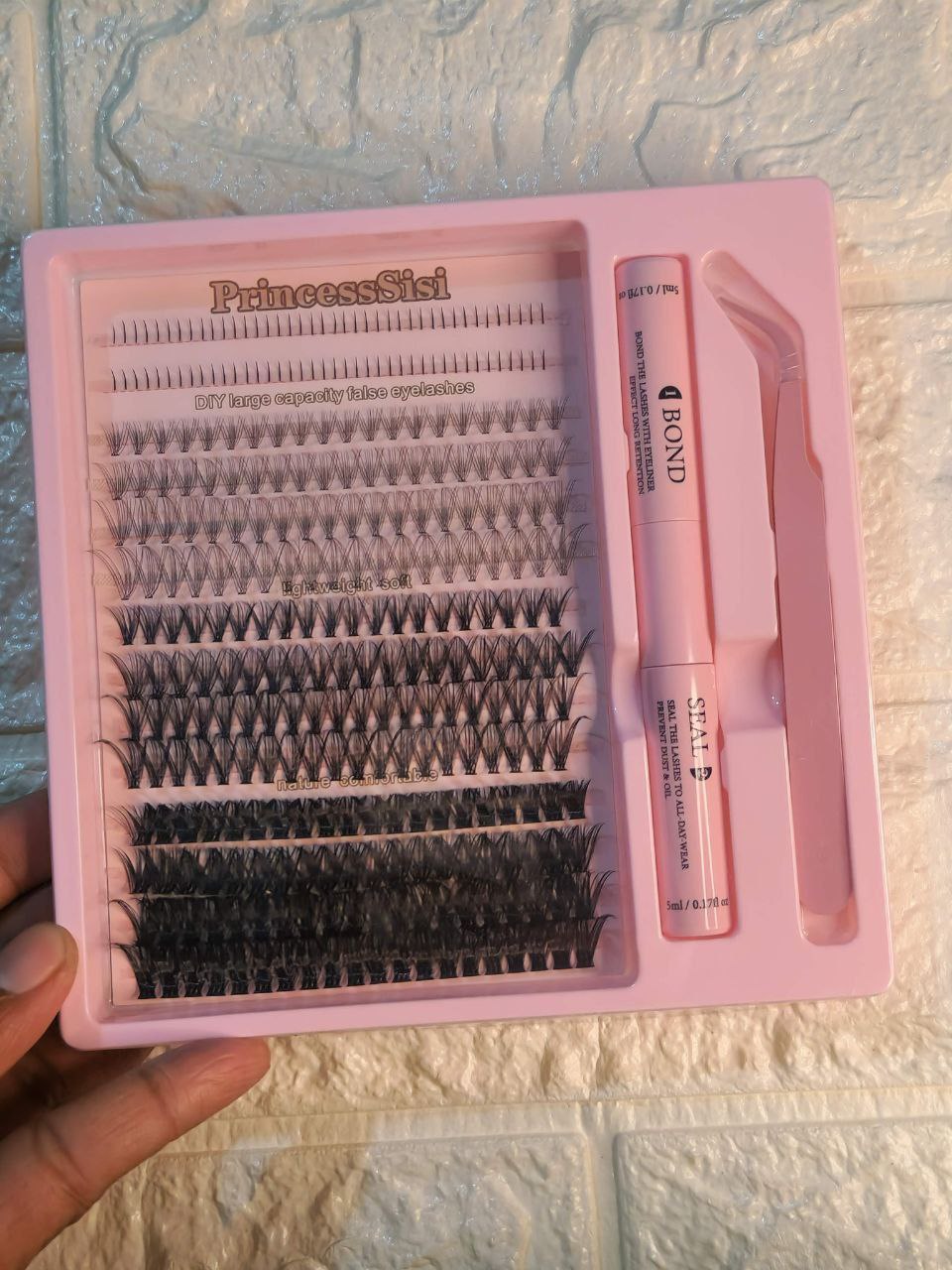 Eyelash Tweezers Lash Cluster Kit