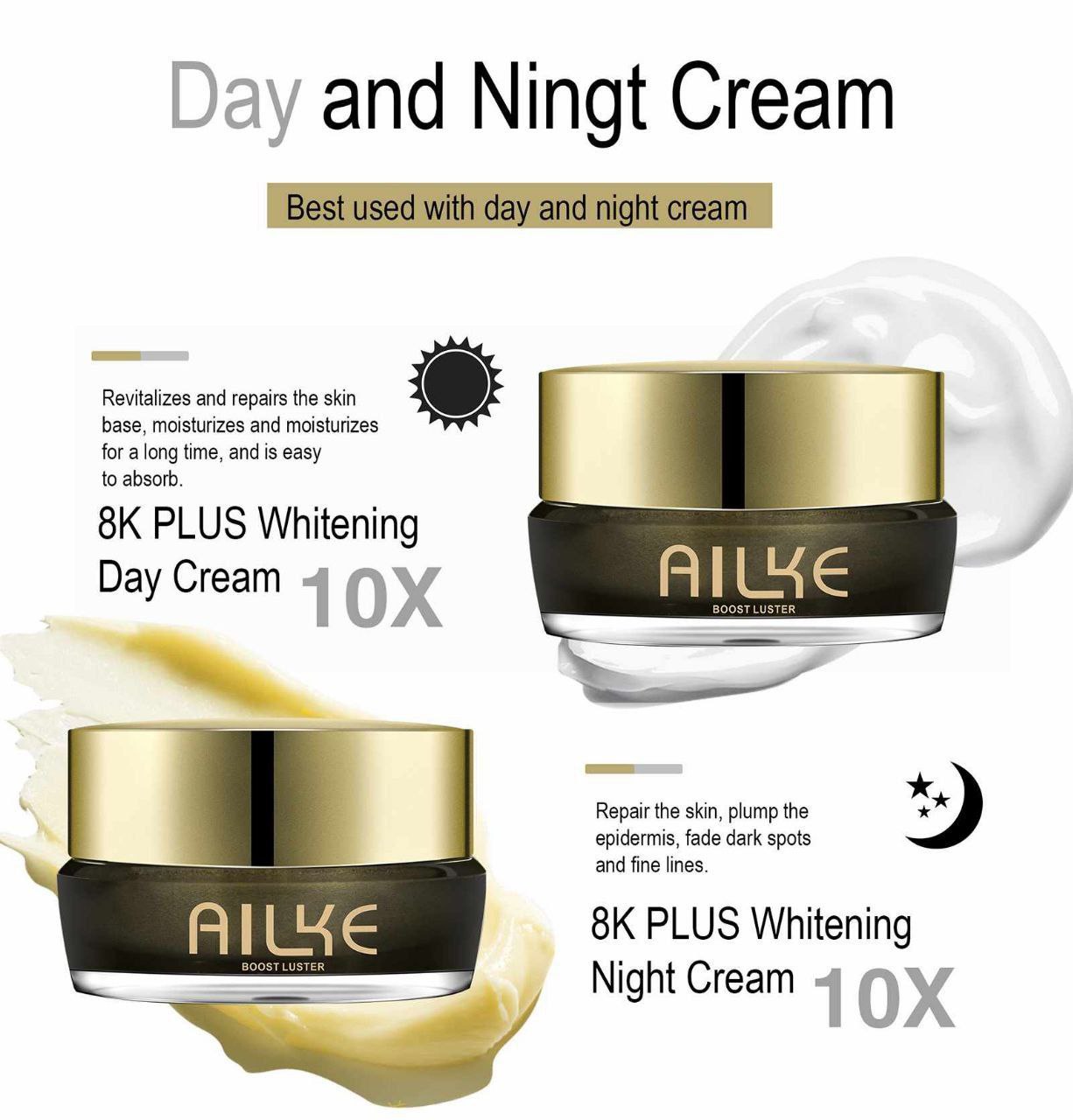 Ailke 8k Plus whitening cream