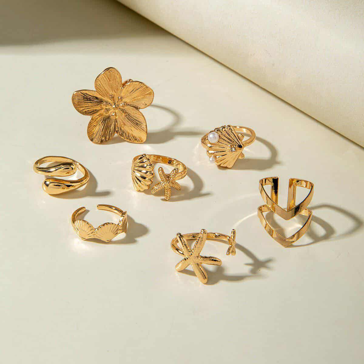 Punk Exaggerated Metal Rings