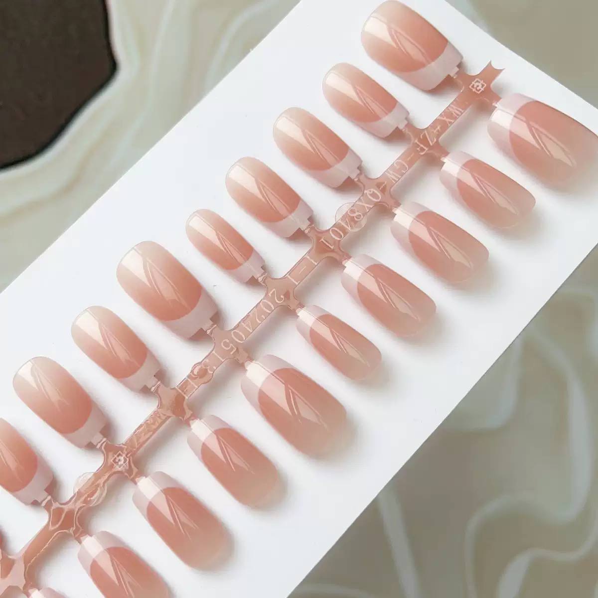 French Style Cats Eye Nails