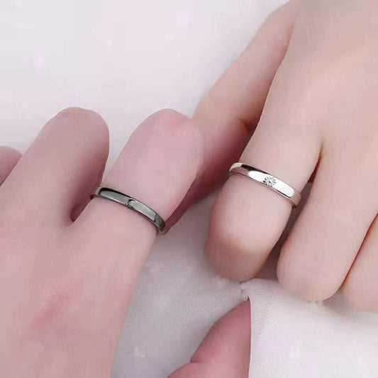 2Pcs Sun Moon Couple Rings(1 Pair)