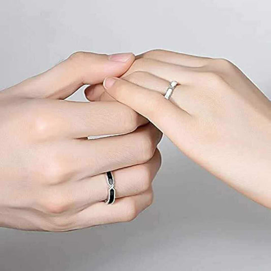 2 Pcs Couples Knot Ring Bands