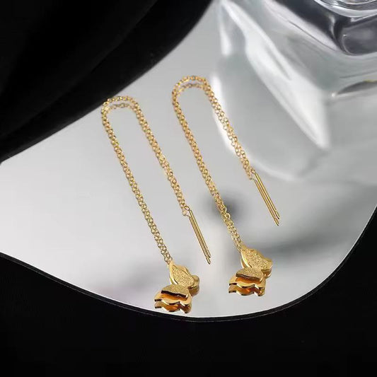 Butterfly Niche Design Ear Ring with long tassels