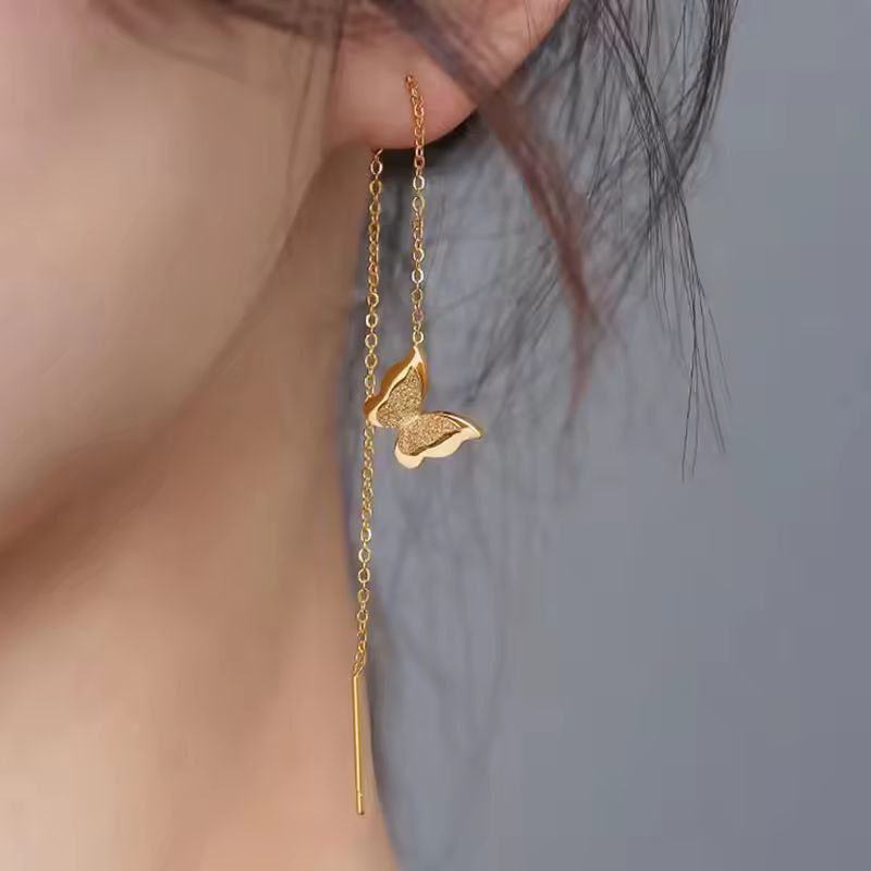 Butterfly Niche Design Ear Ring with long tassels