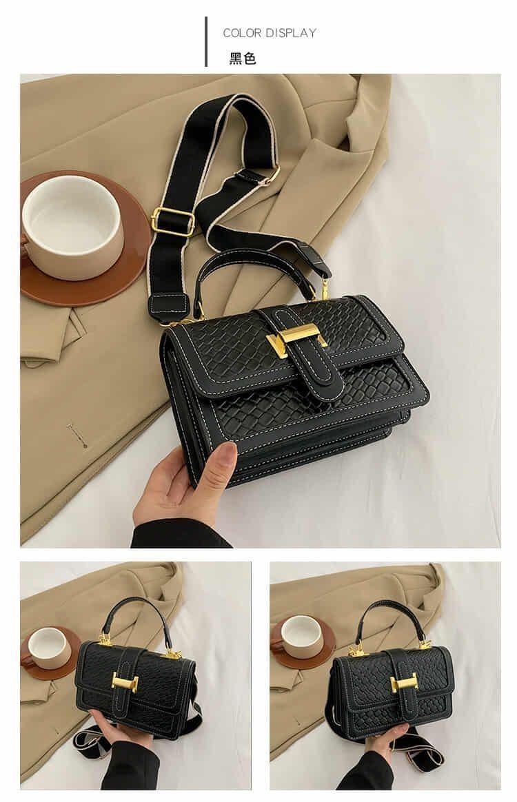 STRUCTURED FLAP SHOULDER BAG